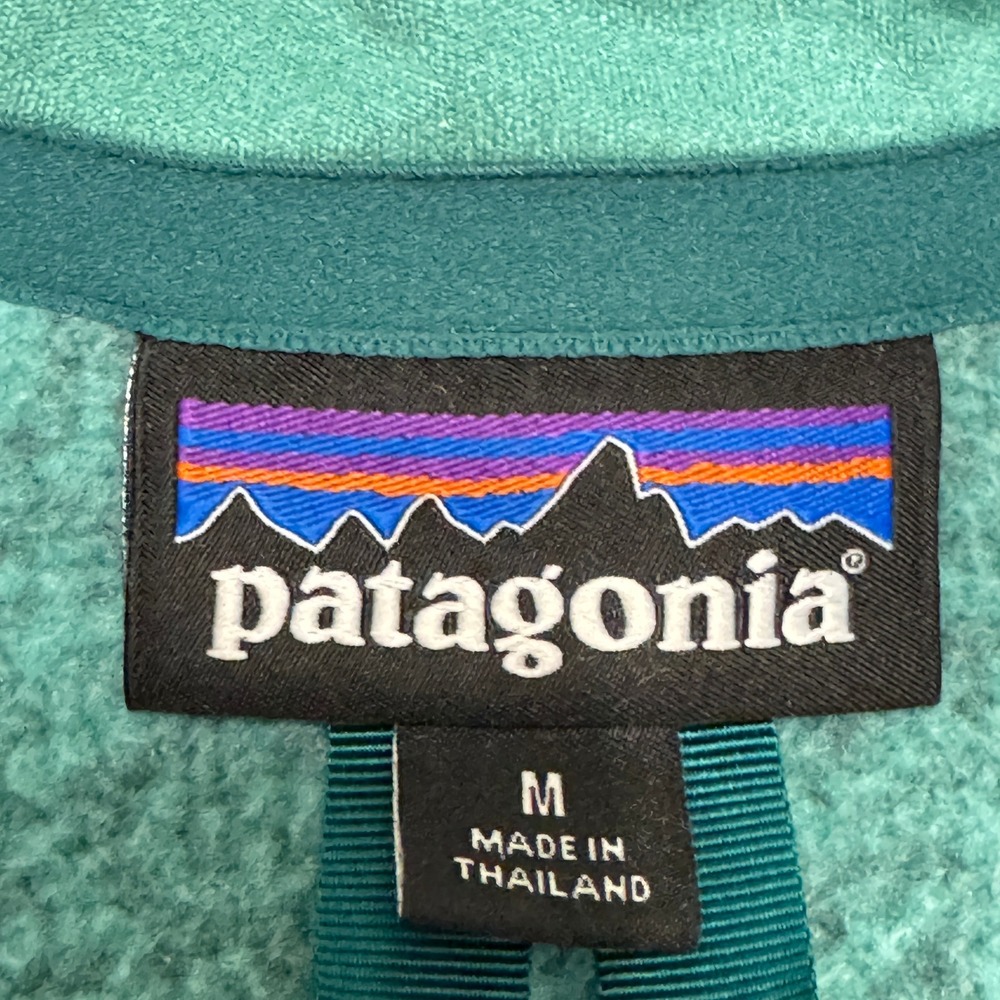 Patagonia Better Sweater Jacket Women M Teal Full Zip Fleece Knit Gorp - Picture 3 of 9